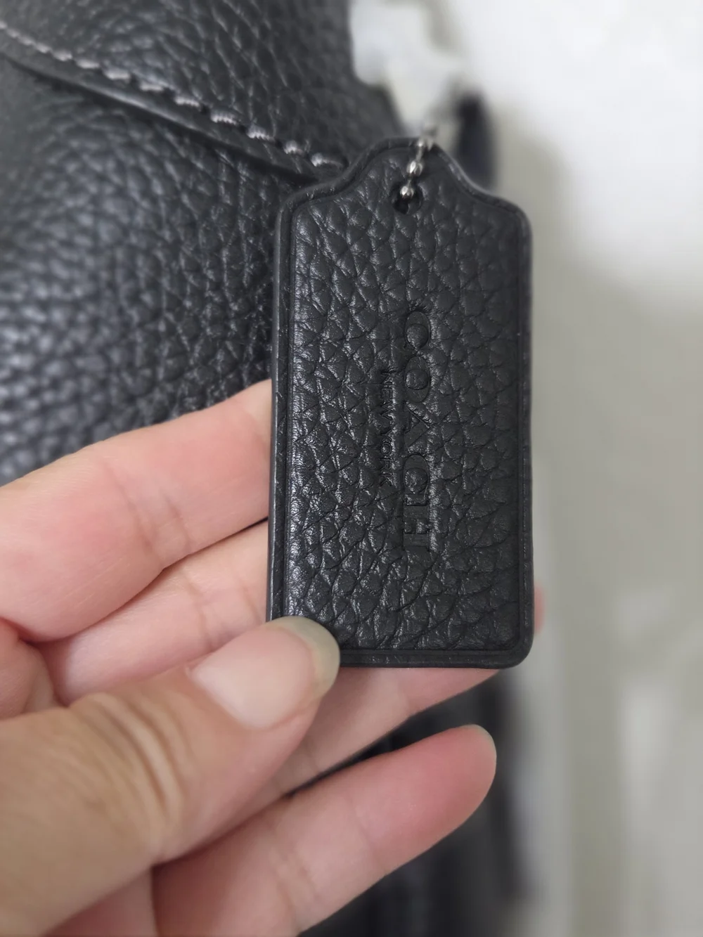 Coach Black Leather Shoulder Bag